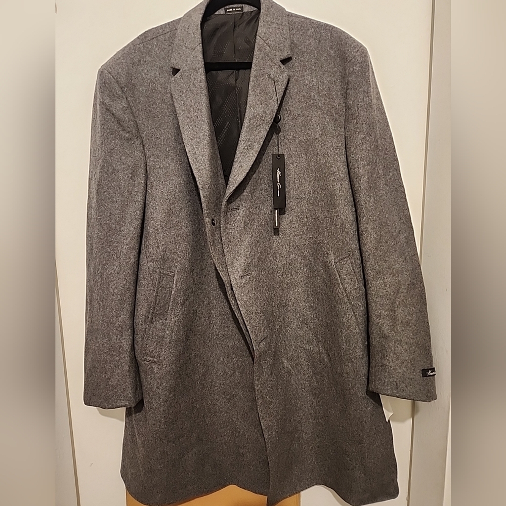 Kenneth Cole The Slim Collection Mid-Grey Coat